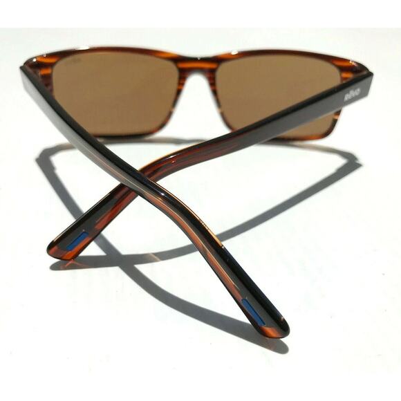 REVO Finley G Sunglasses Polarized Brown Tortoise, Blue H20 Lens RE 1176 12 NEW - Picture 3 of 11